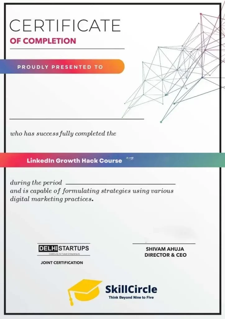 linkedin growth hack certification course