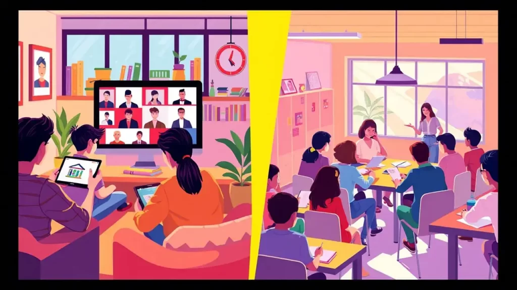 online classes vs offline classes