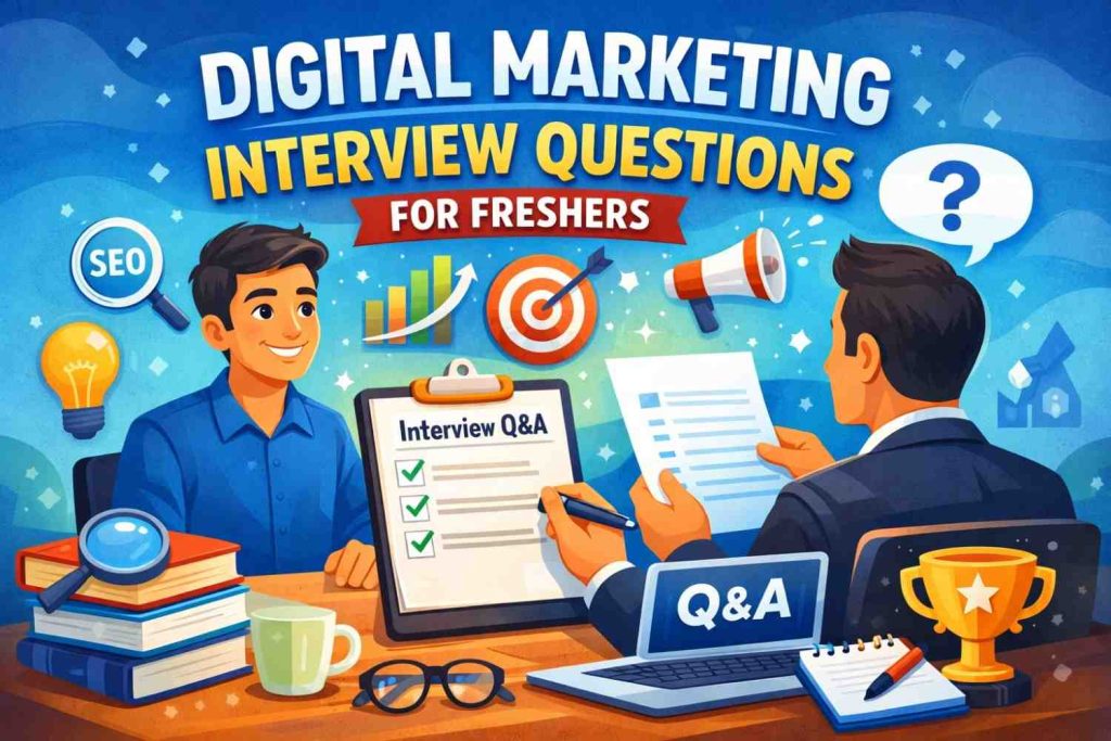 digital marketing interview questions for freshers