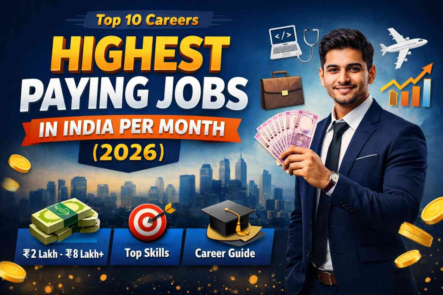Highest Paying Jobs in India Per Month (2026) – Top 10 High Salary Careers
