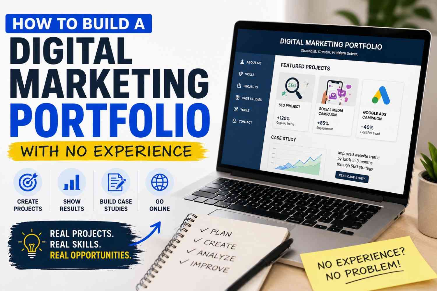 How to Build a Digital Marketing Portfolio With No Experience