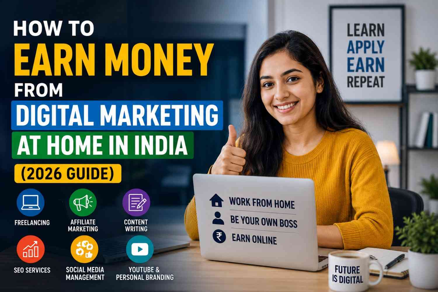 How to Earn Money from Digital Marketing at Home in India (2026 Guide)
