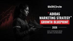 SkillCircle blog thumbnail: Adidas Marketing Strategy, growth blueprint, 2026