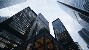 Modern glass office towers — Delhi NCR entrepreneurship